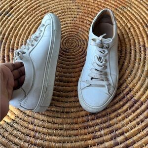 Hugo boss men’s 9 Casual Off-White Lace-Up Sneakers